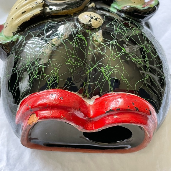 Vintage Clown Bank. Redware. - Picture 6 of 14